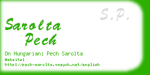 sarolta pech business card